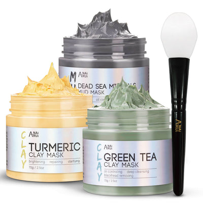  anti aging clay mask deep cleansing set 