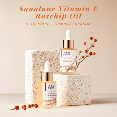 ANAIRUI Rosehip Oil with Plant Squalane & Vitamin E for Reduce Acne Scars, Stretch Mark 30ml 1.0fl oz
