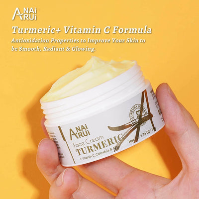 turmeric vitamin c cream to smooth skin