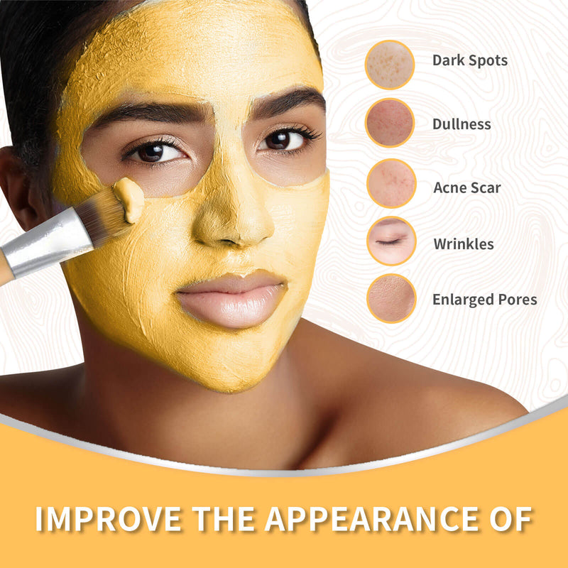 turmeric mask for treatment of scars from acne