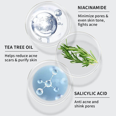 ANAIRUI Dode Zee Modder Gezichtsmasker met Tea Tree voor acne gevoelige huid, verwijder mee-eters, krimp poriën